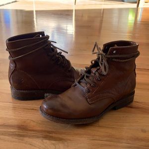 Frye Lace Up Work Boots